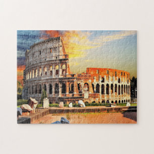 O Colosseum Roma Itália Quebra-cabeça de Jigsaw