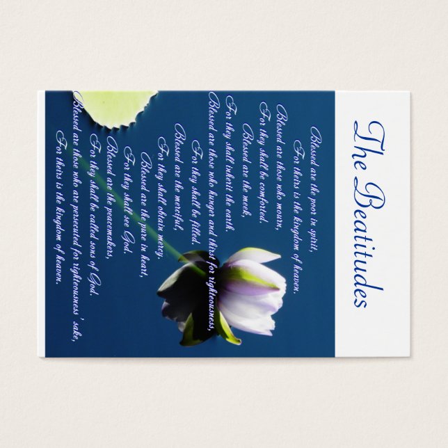 O compartilhamento das Beatitudes (Frente)