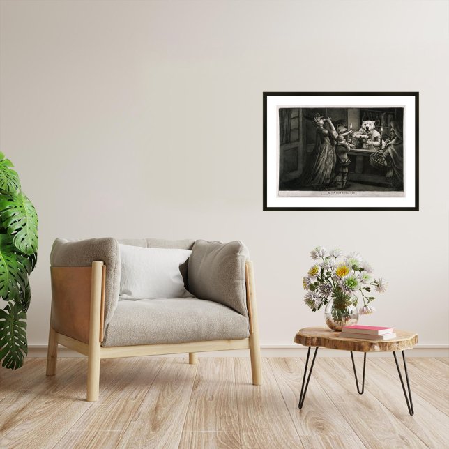 O Compro Gin reimaginado - Art Impressão (The Gin Shop Reimagined.
Artist: Roger Smith)