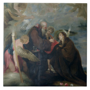 O comunhão do rosa do St. de Viterbo (Virgin)