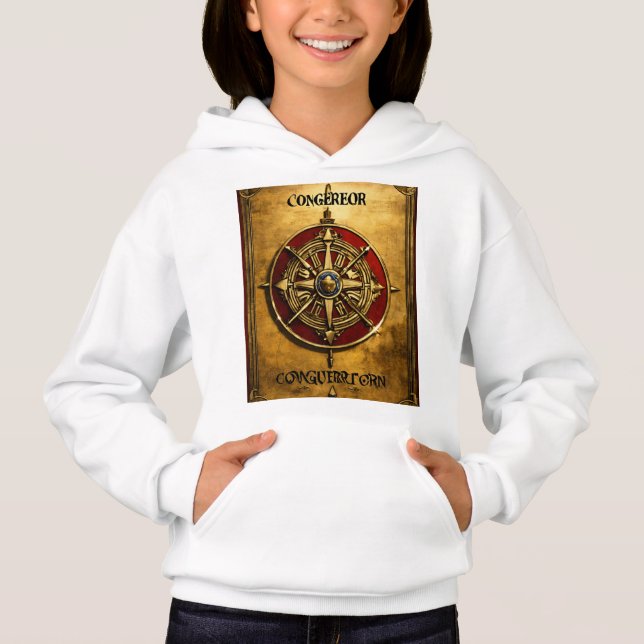 " O Conquistador " Criado Hoodie (Frente)