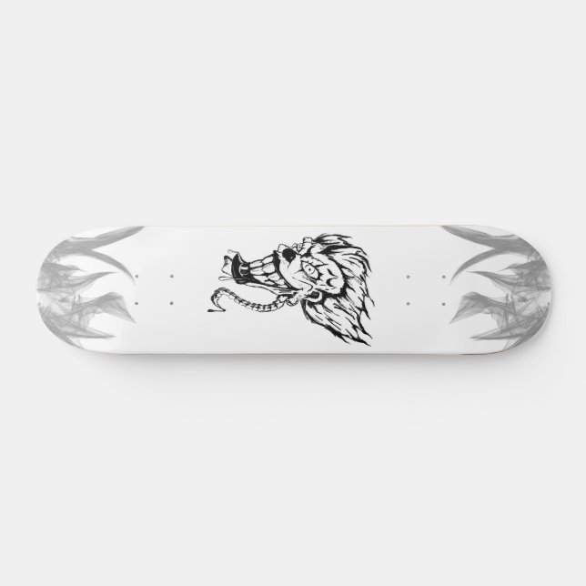 Skate design de maçã com cobra