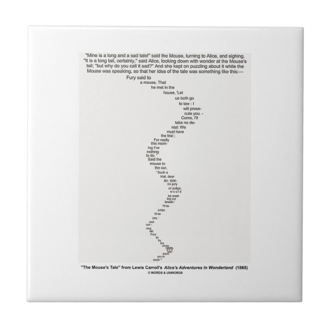 O conto do rato pelo país das maravilhas de Lewis (Frente)