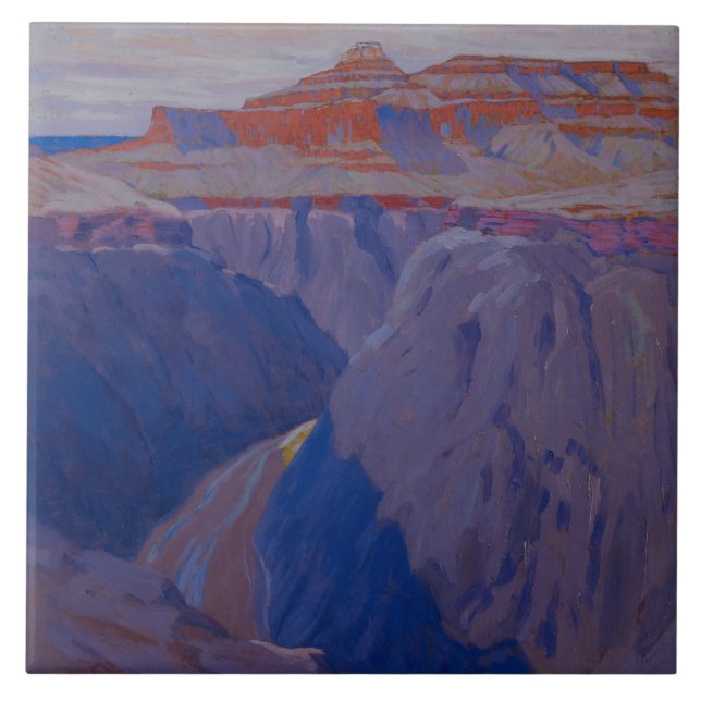 O contratorpedeiro, c.1911-13 (óleo em canvas) (Frente)