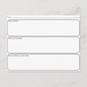 O convidado do casamento recomenda o cartão