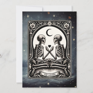 O Convite Celestial Para Casamento Do Cartão Tarot