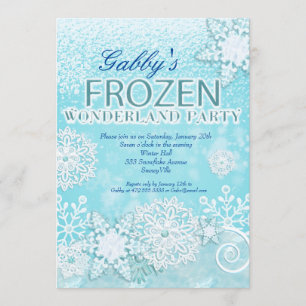 O convite congelado, convite do inverno, nevado