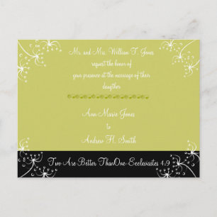 O Convite Cristão Para Casamento Dois É Melhor Do 