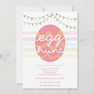O convite da caça do ovo/caça do ovo da páscoa