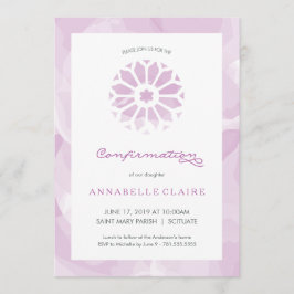 O convite da confirmação, meninas religiosas