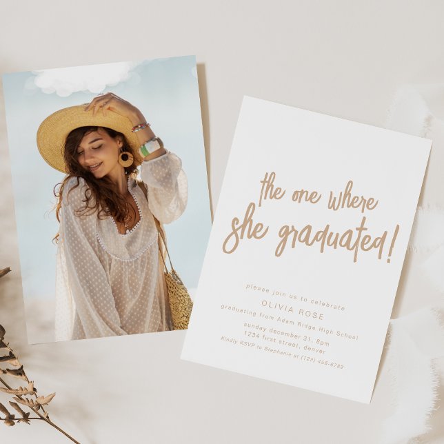 O Convite da Festa de Graduação Dela (Criador carregado)