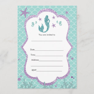 O convite da sereia preenche o brilho roxo da