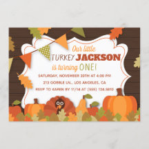 O Convite de aniversário da Pequena Turquia para C