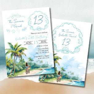 O Convite de Aniversário de 13 Anos de Verão