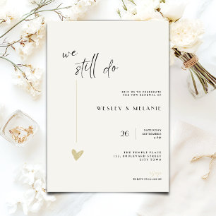 O convite de aniversário de casamento - Preto - Do