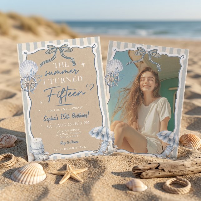 O Convite de Aniversário do Verão em que Fiz Quinz (Criador carregado)