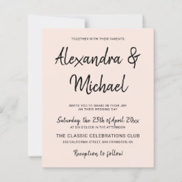 O convite de casamento moderno