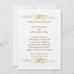 O convite de casamento personalizado corrobora doi