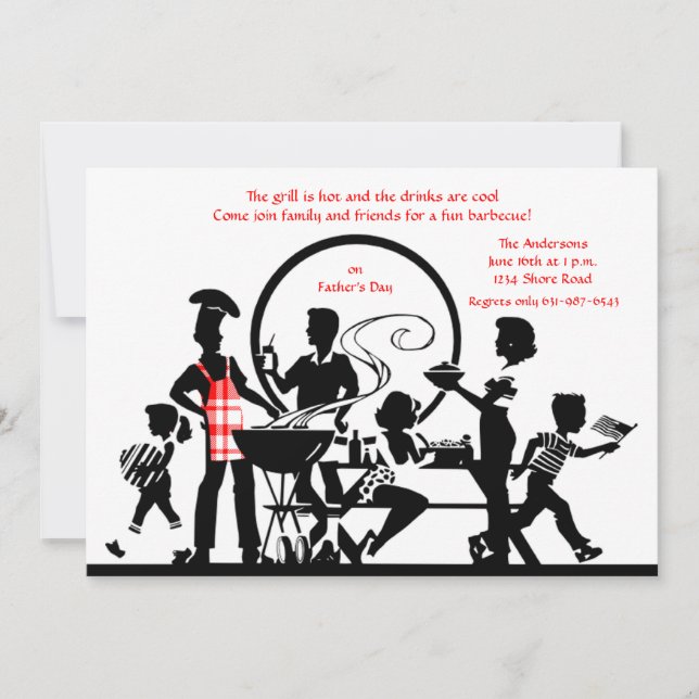 O Convite de Cookout (Frente)