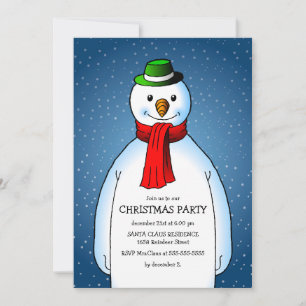 O Convite de festas de Natal dos Snowmans
