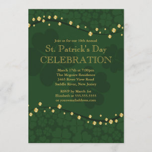 O convite de festas de St Patrick elegante do