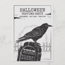 O Convite de festas do Figurino do Halloween