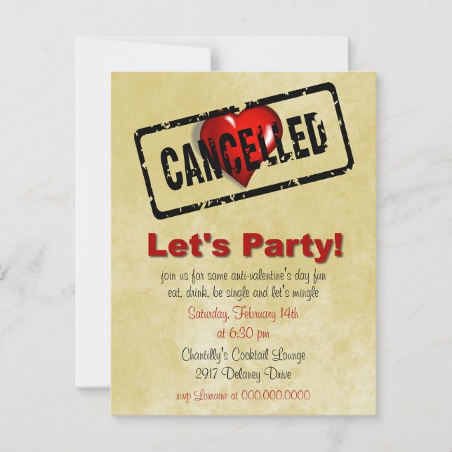 O convite de festas do solteiro do dia dos (Frente)