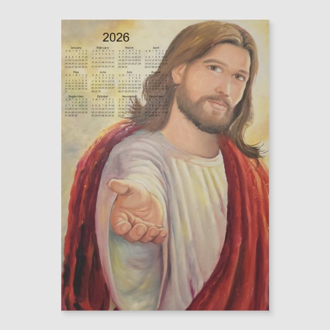 O Convite Divino: Jesus Calendário 2026 (Frente)