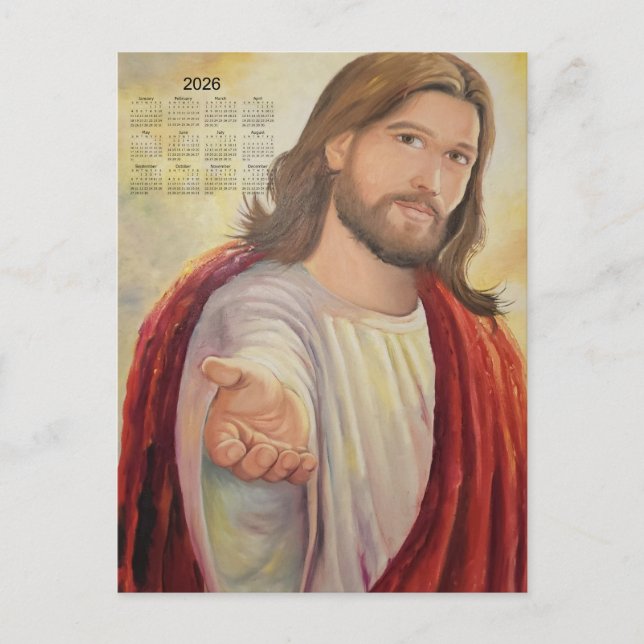 O Convite Divino: Jesus Calendário 2026 (Frente)
