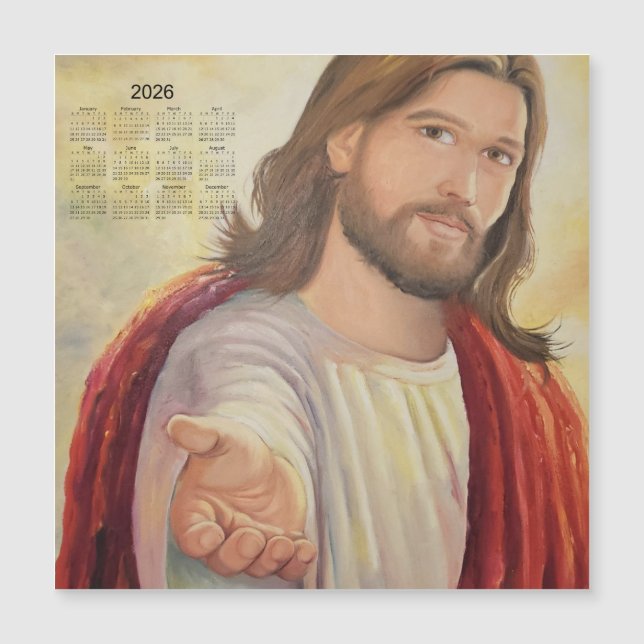 O Convite Divino: Jesus Calendário 2026 (Frente)