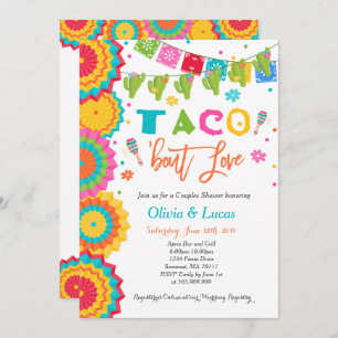 O convite do amor do ataque do Taco acopla o chá