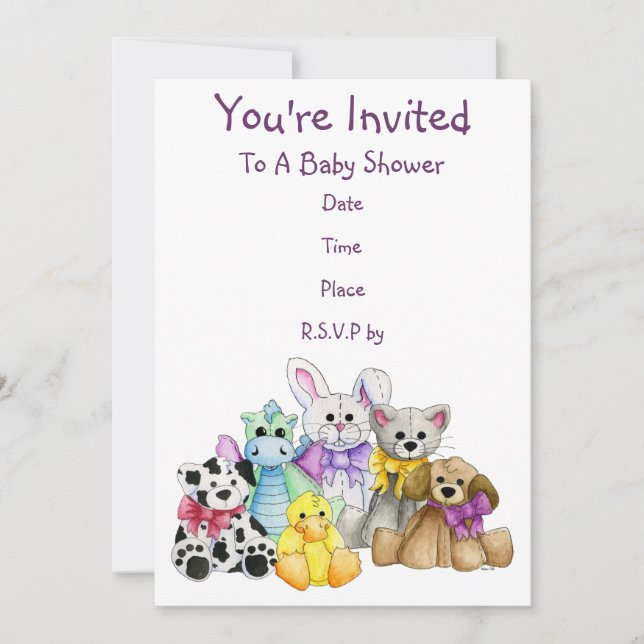 O convite do chá de fraldas da formação (Frente)