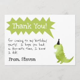 O convite do dinossauro Stomp e Chomp o menino do