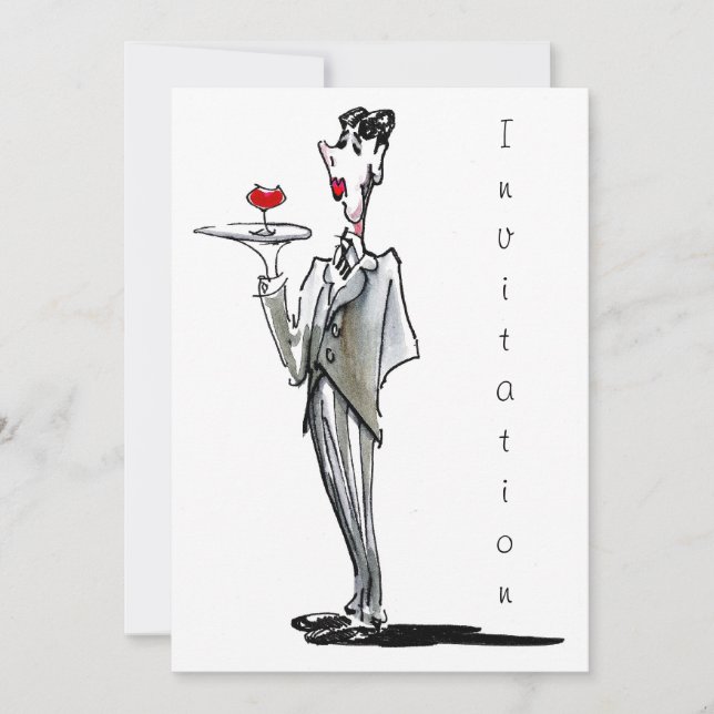 O convite do mordomo (Frente)