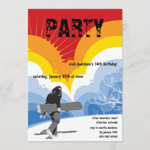 O convite ideal do Snowboarder