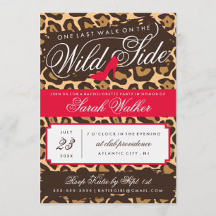 O Convite para Festa de solteira do lado selvagem 