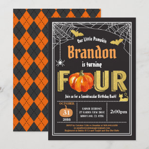 O convite para o aniversário das crianças do Hal