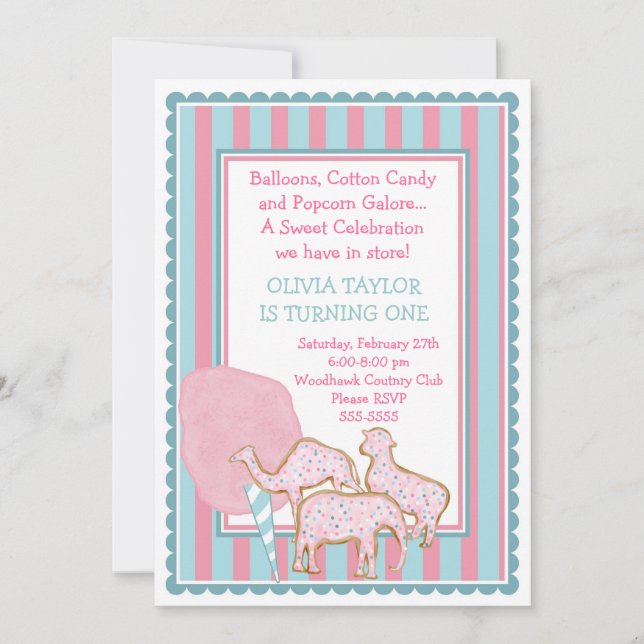 O convite pequeno o mais doce do circo (Frente)