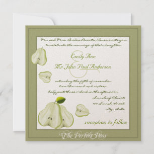 O Convite Perfeito Para Casamento De Pear