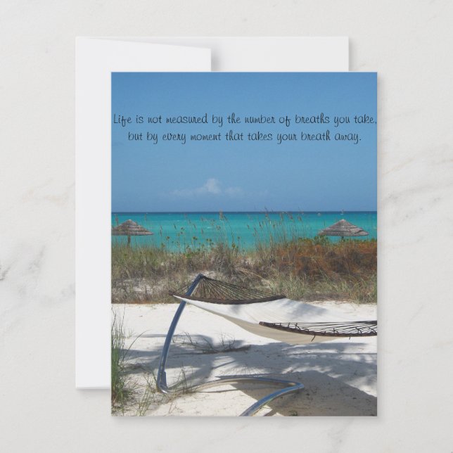 O convite perfeito para o casamento na praia...
  (Frente)