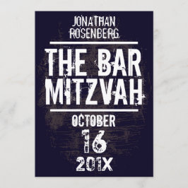 O convite todo de Mitzvah do bar do grupo de rock