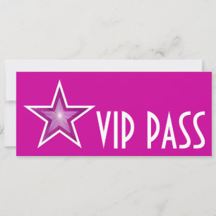 O convite 'VIP PASS' da Estrela Rosa é muito longo