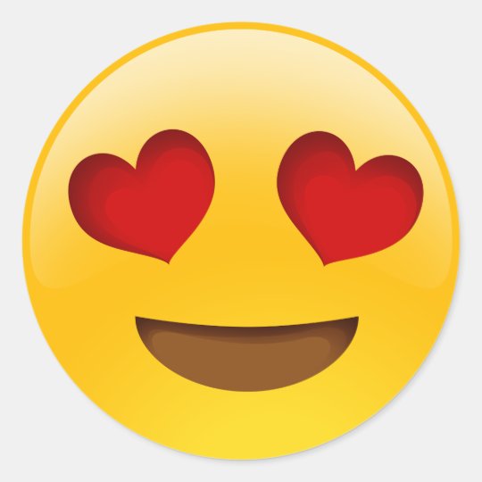 o coraç u00e3o eyes etiquetas do emoji adesivo Zazzle Armario Garaje Plastico ~ o coraç u00e3o eyes etiquetas do emoji adesivo Zazzle
