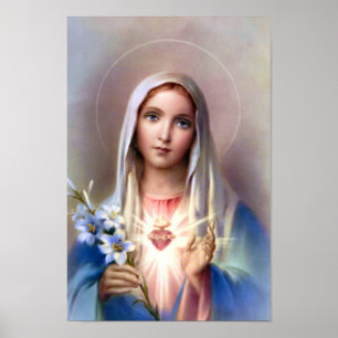 O coração imaculado do poster de Mary