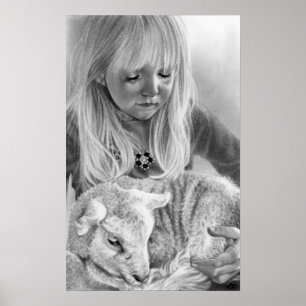 O cordeiro do poster do deus