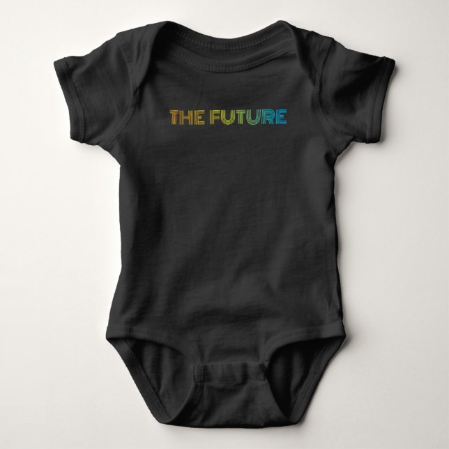 O corpo da camiseta do bebê FUTURO, vestimenta-se  (Frente)