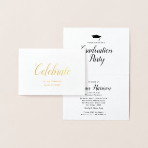 O costume comemora o convite da festa de formatura