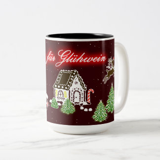 O costume desinged a caneca para o vinho/glühwein