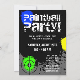 O costume dos convites de festas | do Paintball