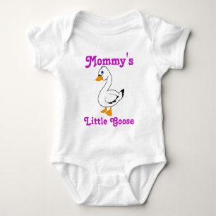 O costume pequeno do ganso caçoa a camisa - texto